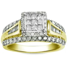 1 CTW Diamond Engagement Ring in 10KT Yellow Gold