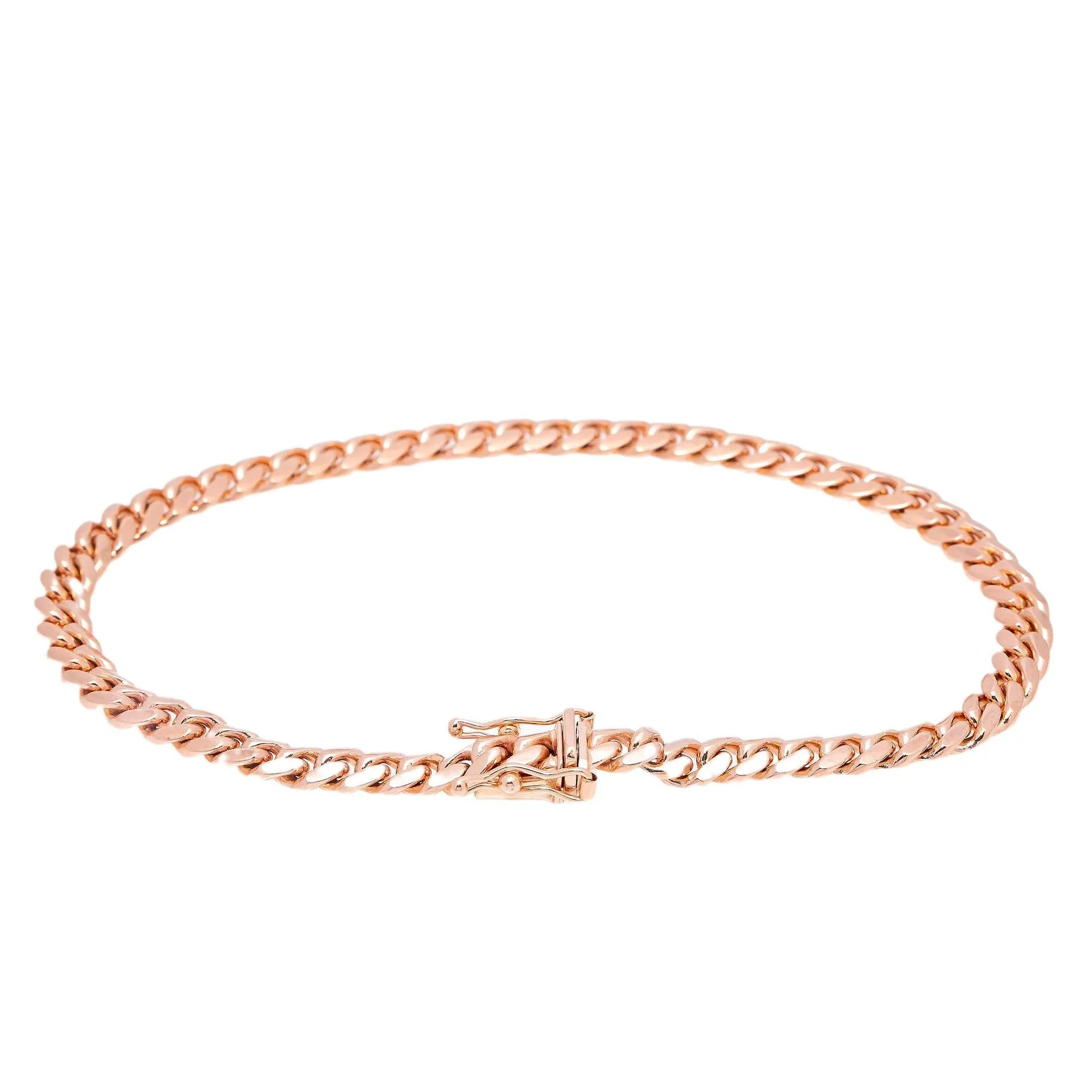 10K ROSE GOLD CUBAN BRACELET