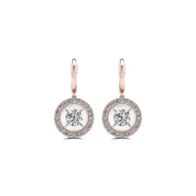 1/3 CTW Diamond Drop & Dangle Earrings in 10KT Rose Gold