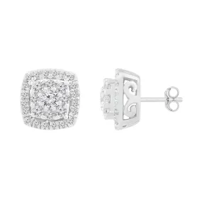 1/3 CTW Diamond Fashion Stud Earrings in 10KT White Gold