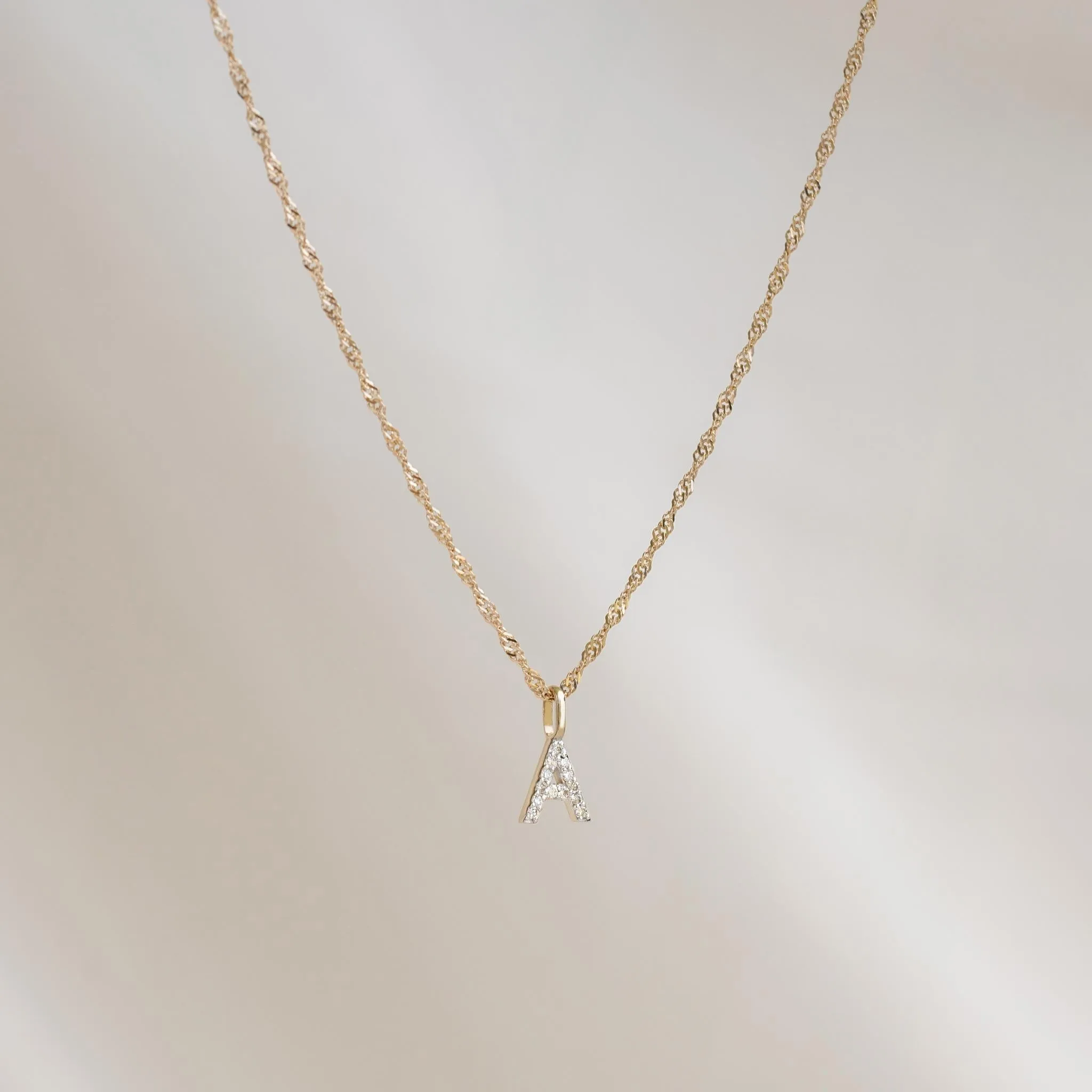 14k Gold Singapore Chain Necklace - Saskia