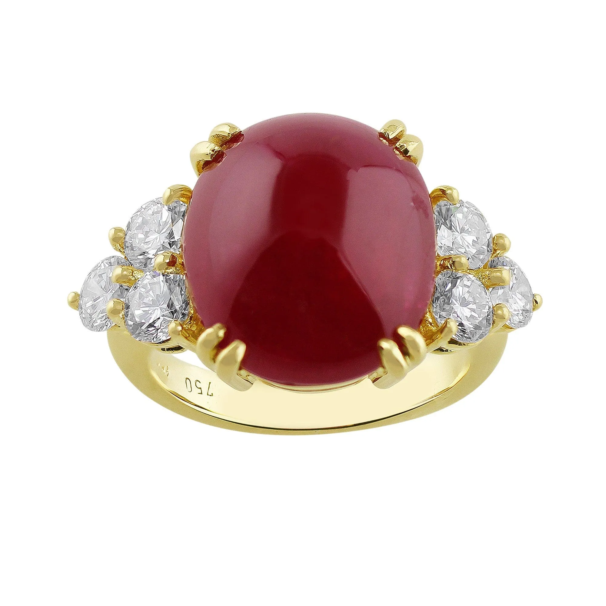 15ct Cabochon Ruby Ring