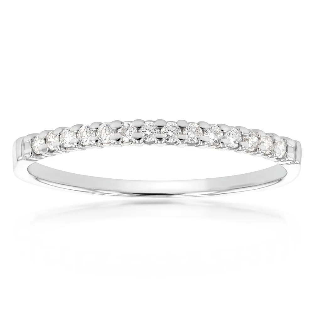 18ct White Gold 'Eden' Ring With 0.15 Carats Of Diamonds