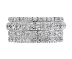 18k White Gold Piaget Possession Eccentric Rotating Diamond Ring