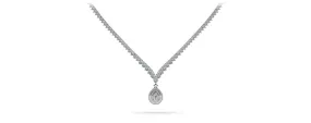 3 Prong Graduated V Diamond Lab-Grown Diamond Necklace with 9.54 ct.(finished)