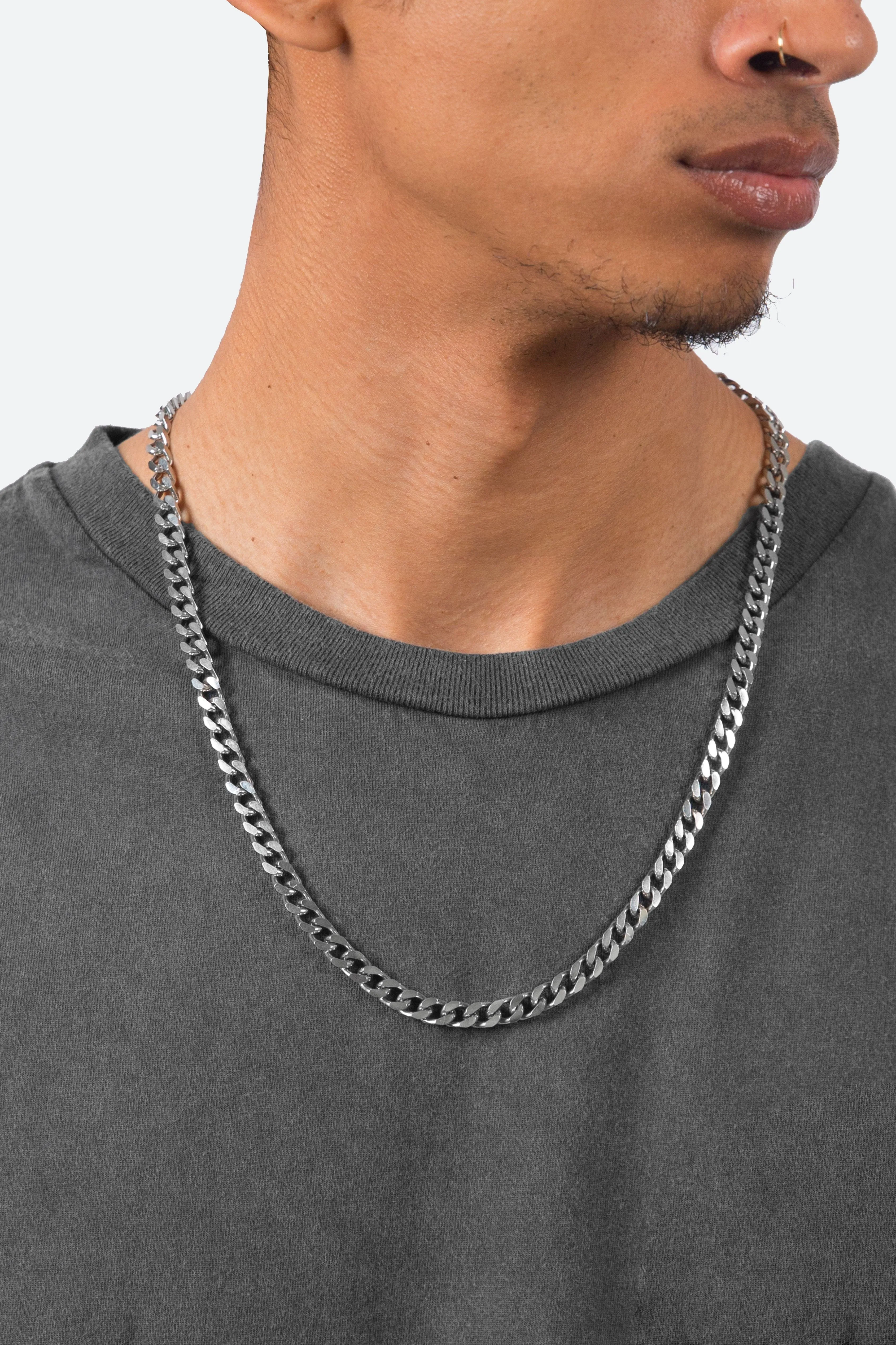 A4 Long Cuban Chain - Silver