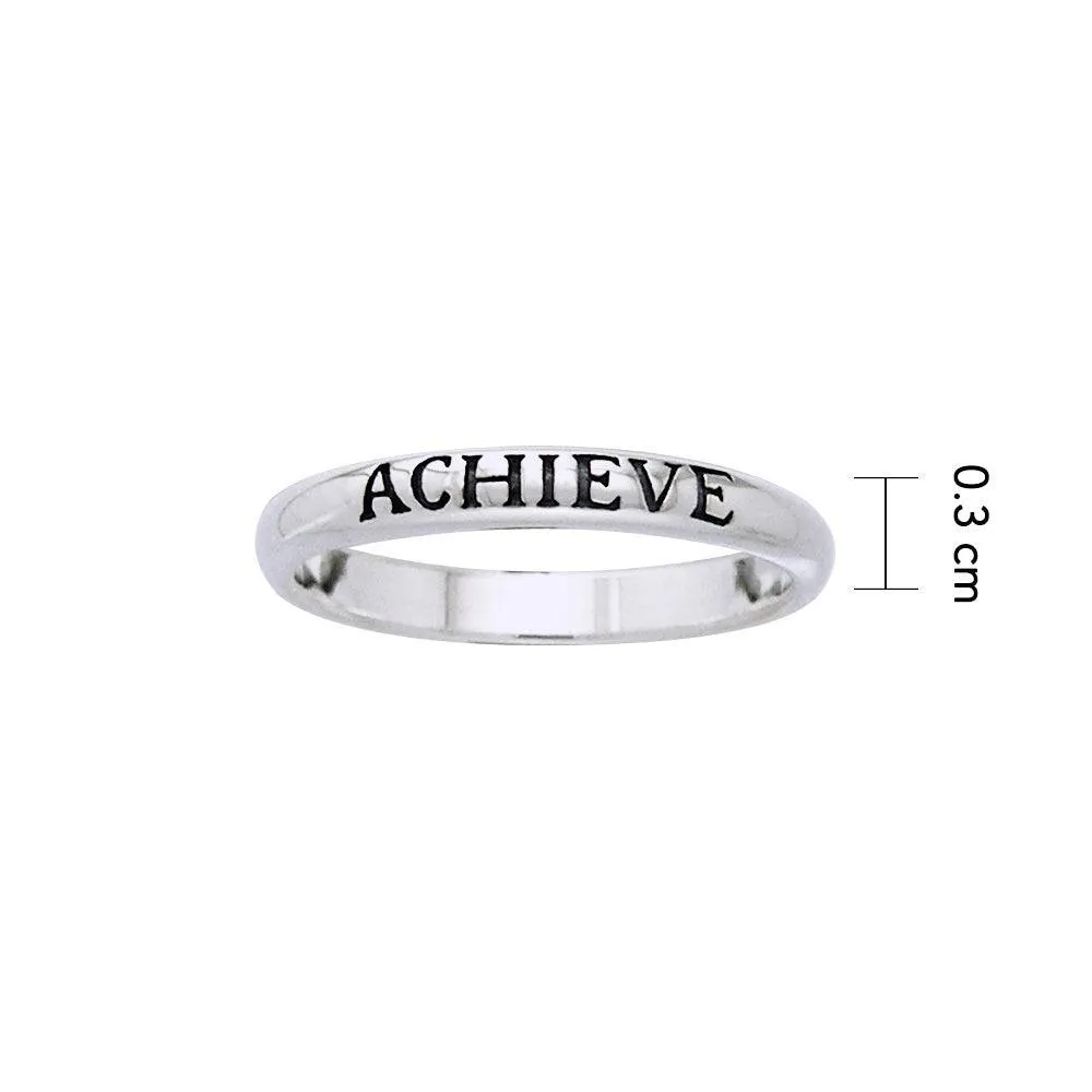 ACHIEVE Sterling Silver Ring TRI945