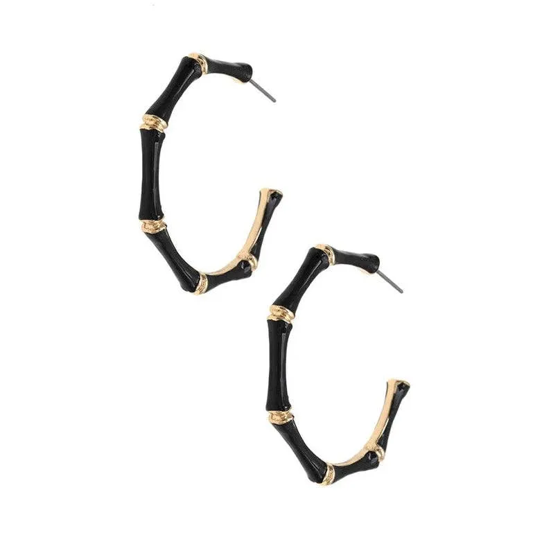 Acrylic Black Bamboo Hoop