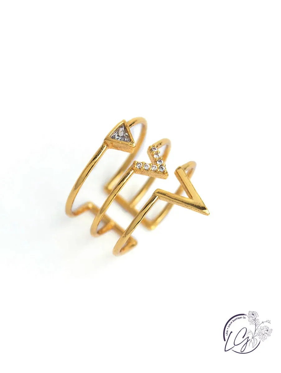 Adjustable Triangle Ring