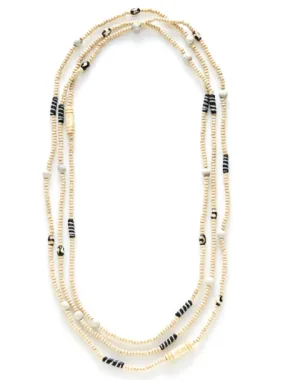 African Batik Long Necklace