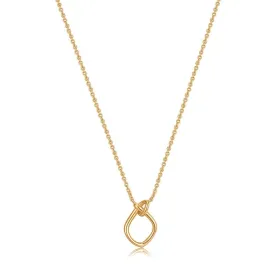 Ania Haie Gold Knot Pendant Necklace