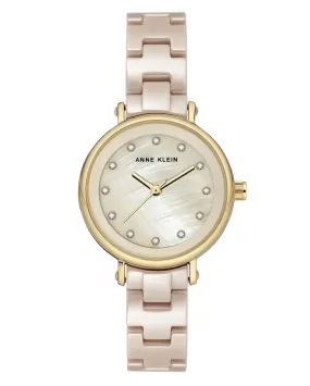 Anne Klein Beige Mother of Pearl Dial Ladies Watch 3312TNGB