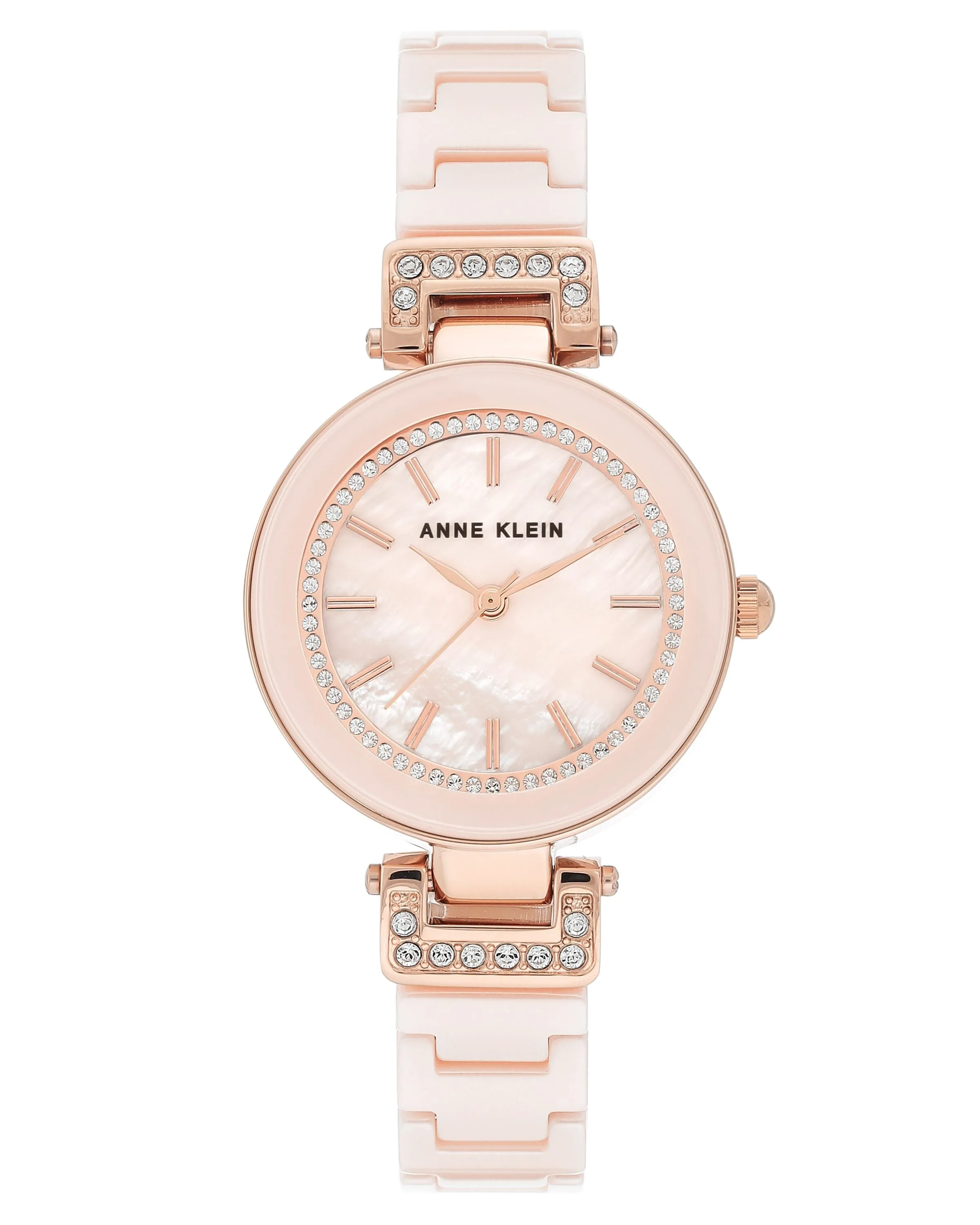 Anne Klein Light Pink Mother of Pearl Dial Ladies Watch AK/3480RGLP