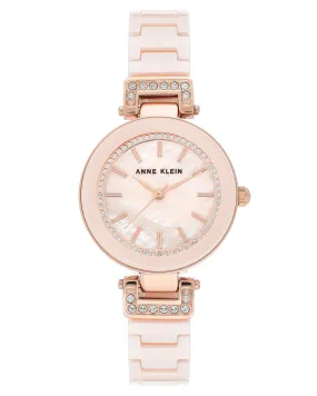 Anne Klein Light Pink Mother of Pearl Dial Ladies Watch AK/3480RGLP