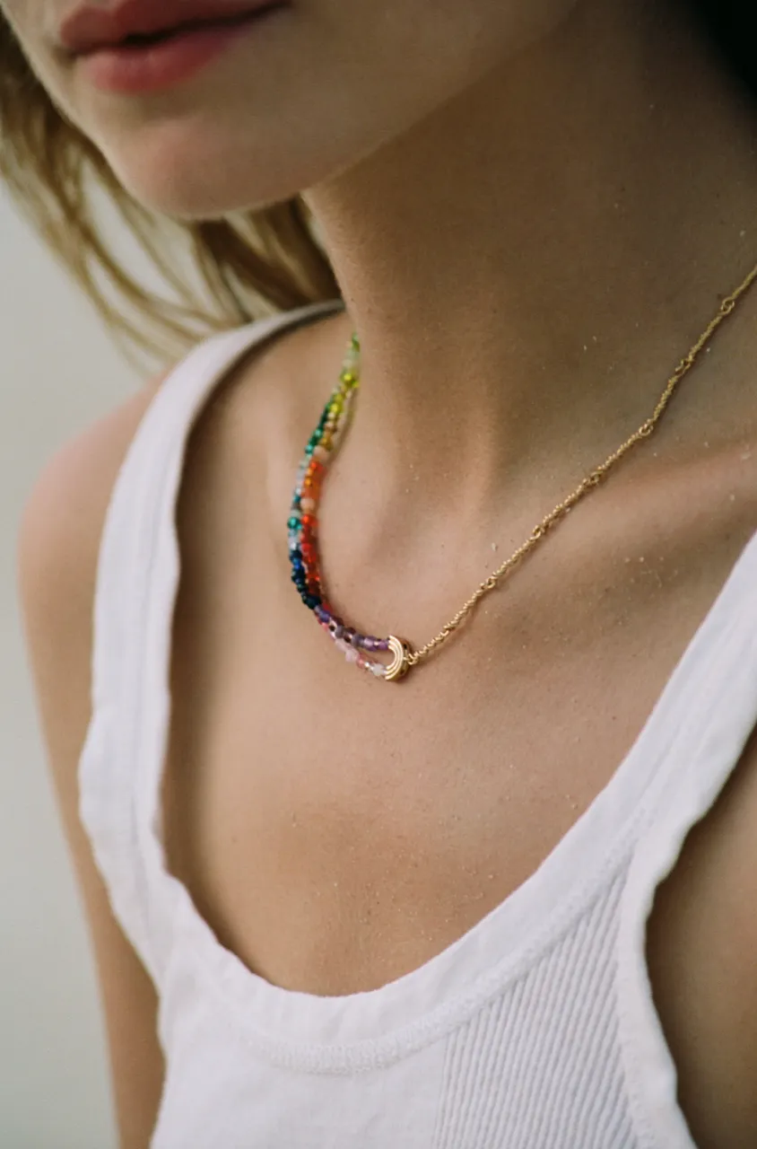 ANNI LU - Double Rainbow Necklace - Gold