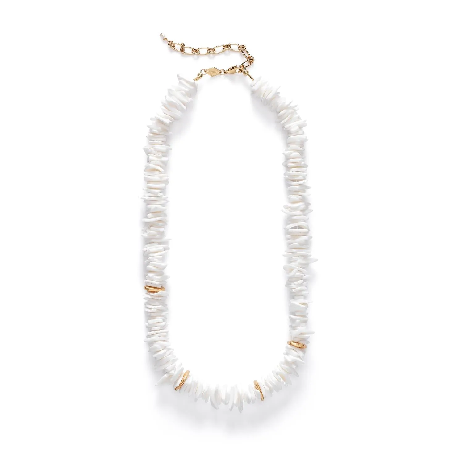 ANNI LU - Puka Necklace - White