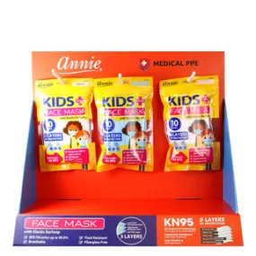 Annie Kids Sterile Face Masks - 36 Pack Assorted Display