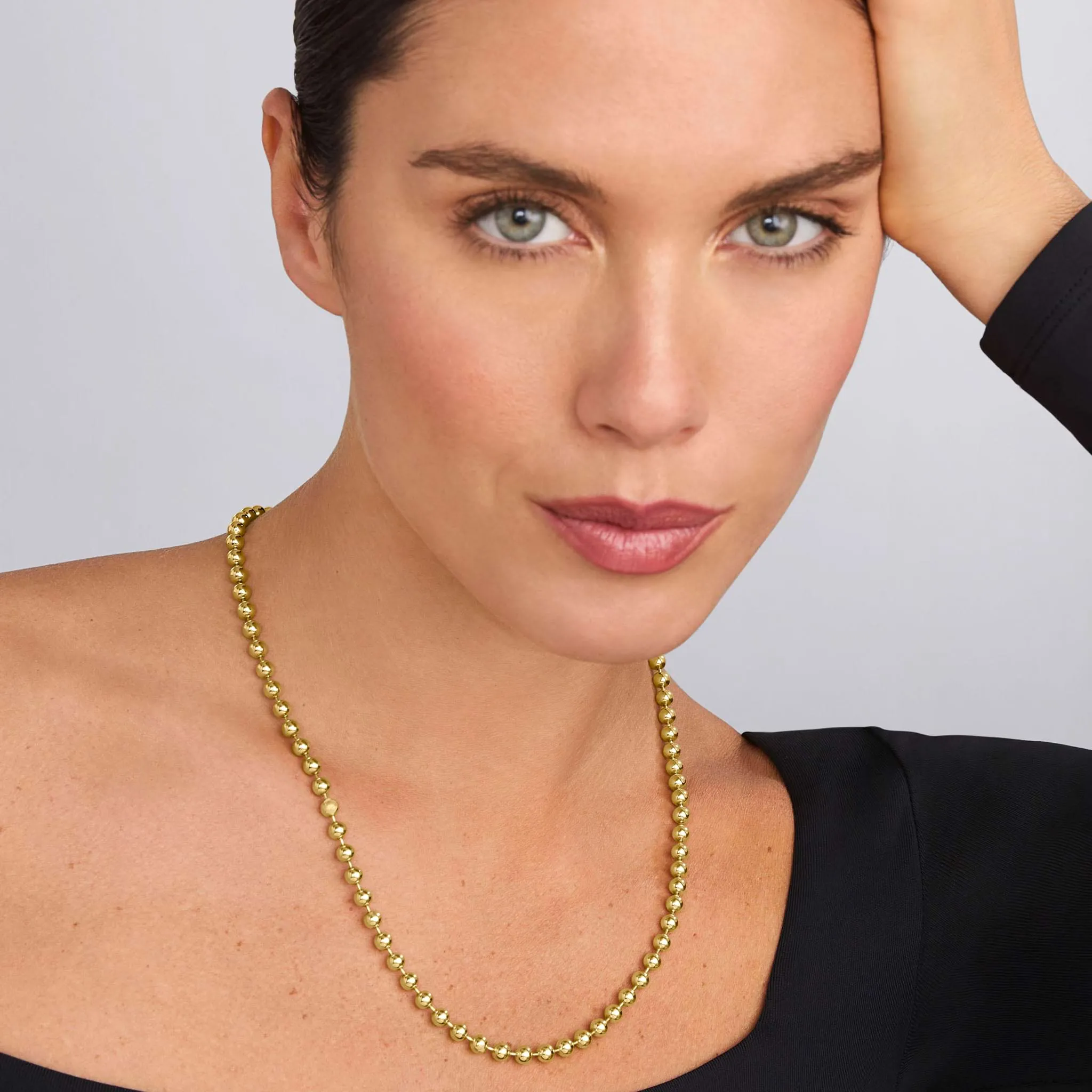 Anthem 18K Gold Ball Chain Necklace