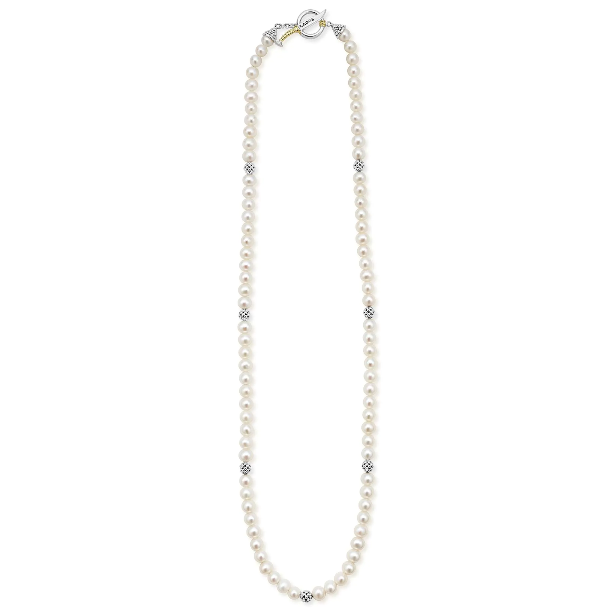 Anthem Silver Station Pearl Necklace