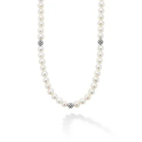 Anthem Silver Station Pearl Necklace