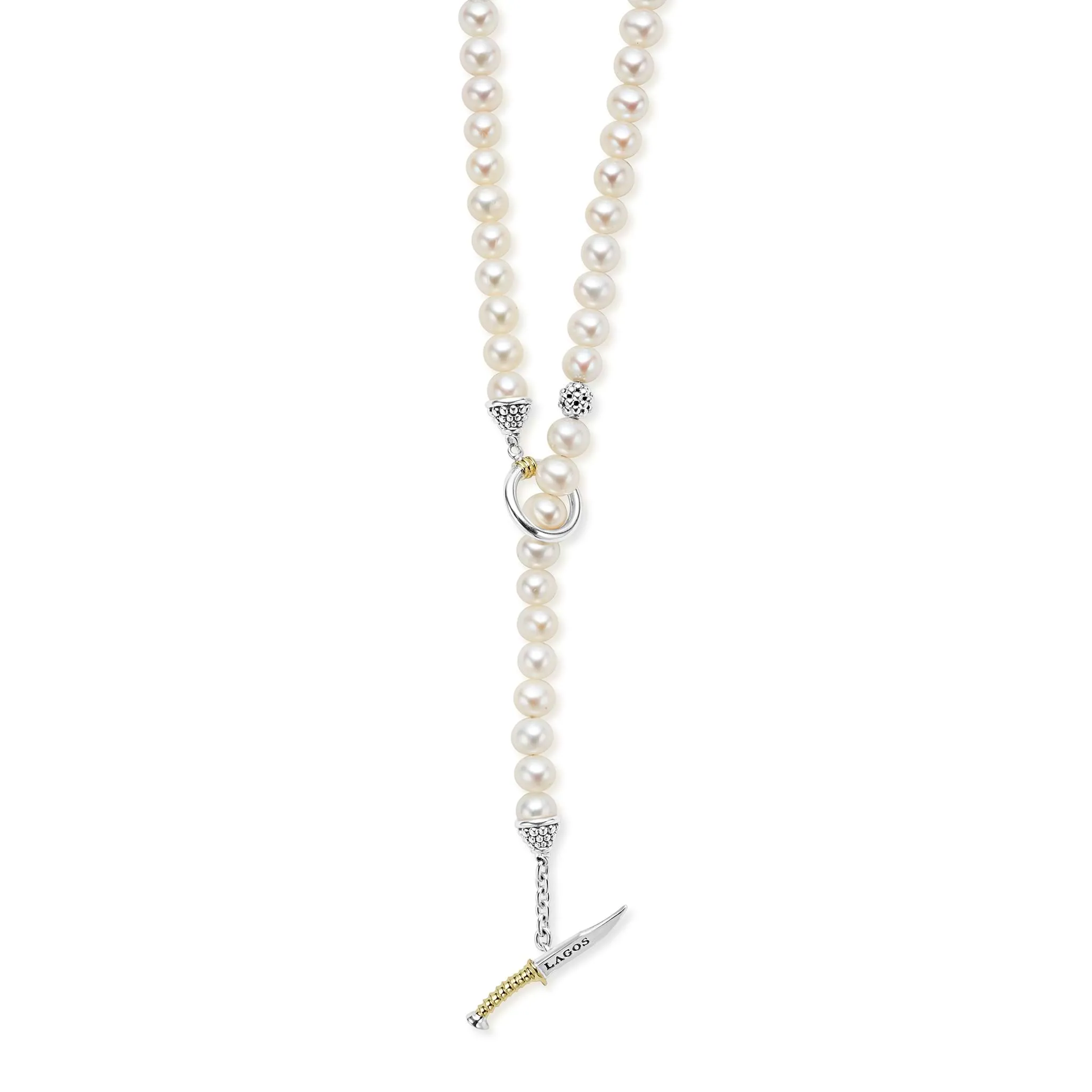 Anthem Silver Station Pearl Necklace