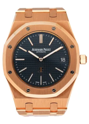 Audemars Piguet Royal Oak 152020OR 18K Rose Gold Mens Watch Box/Papers