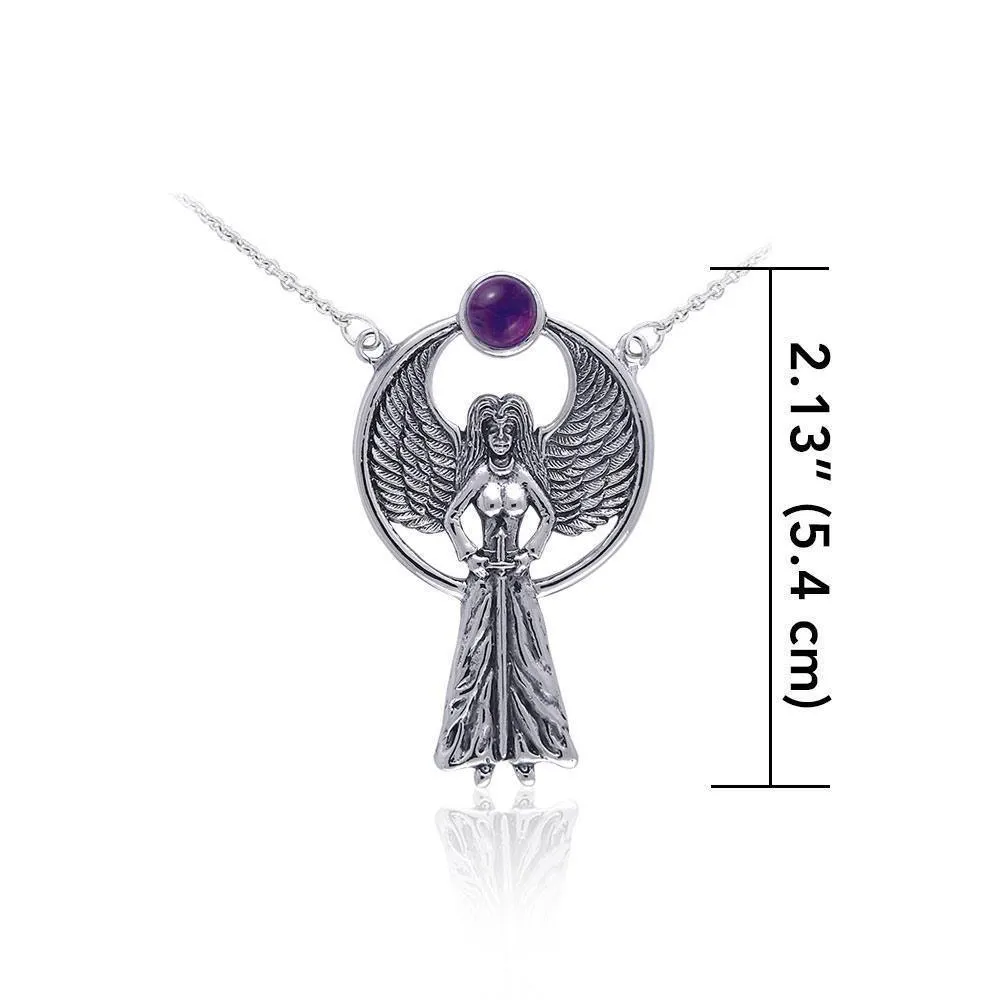 Avenging Angel Silver Necklace TNC010