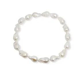 Baroque-Style Pearl Choker Necklace