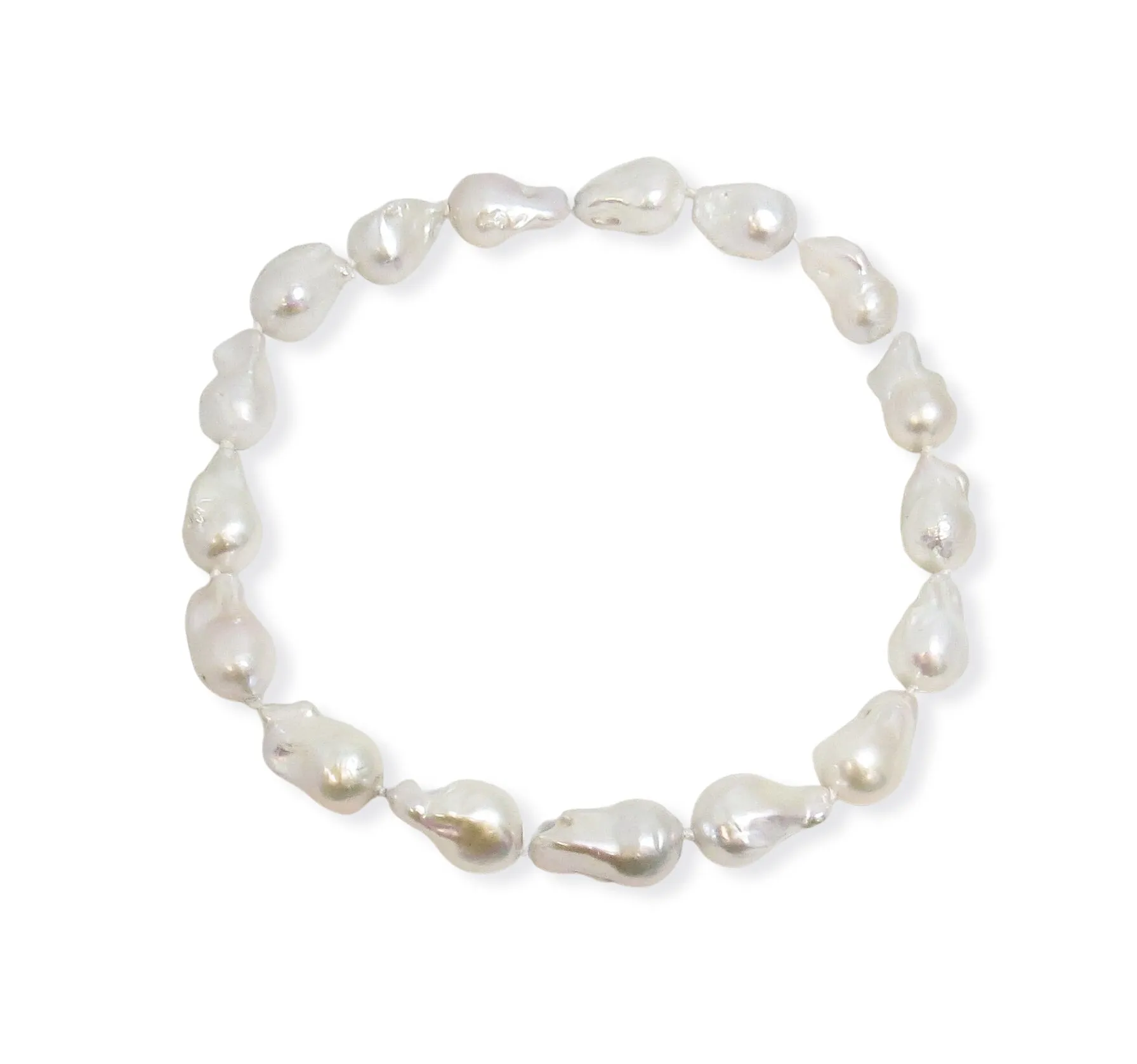 Baroque-Style Pearl Choker Necklace