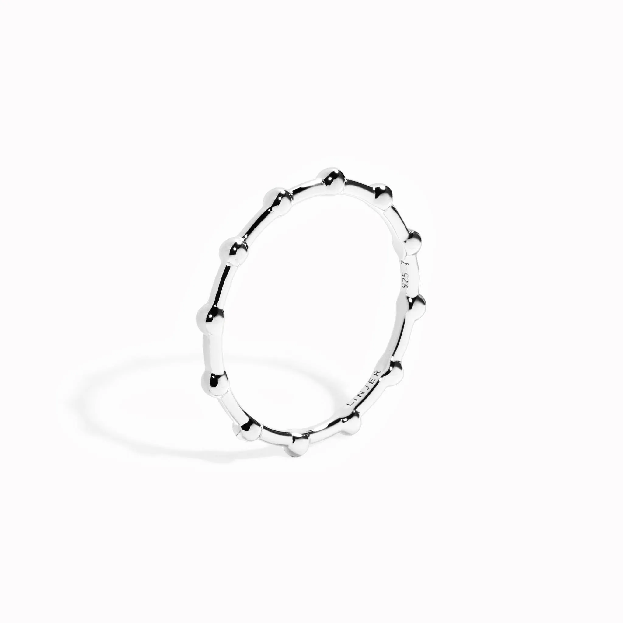 Beaded Ring Silver - Ragnhild