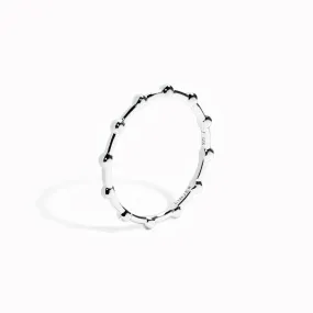 Beaded Ring Silver - Ragnhild