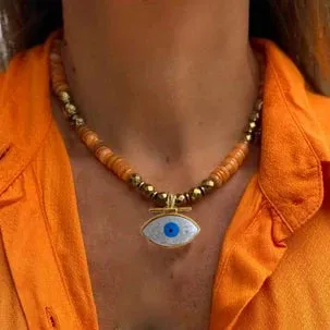 Beaded Stone Bohemian Clavicle Zircon Necklace