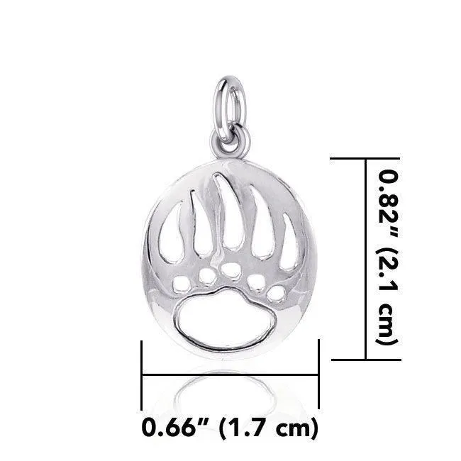 Bear Paw Silver Charm LP1271