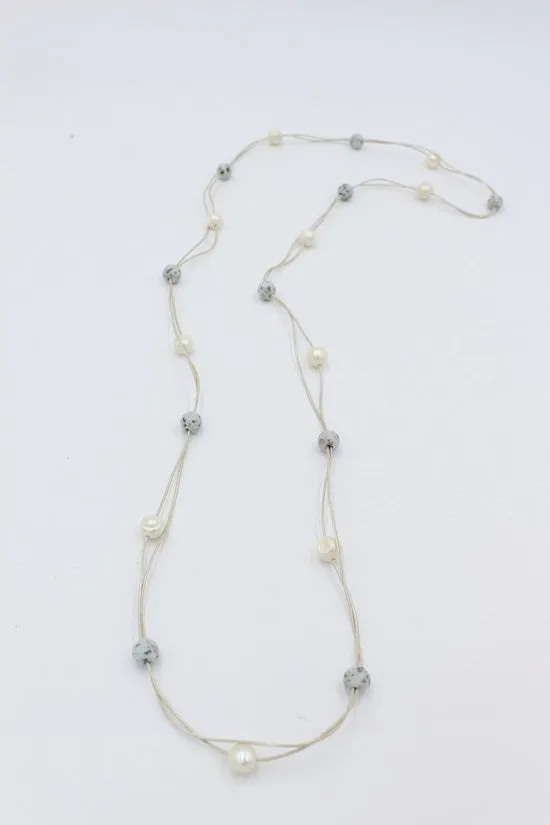 Beau Necklace CLAY PEARL