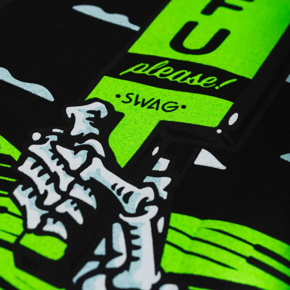 Black & Neon Green STFU T-Shirt