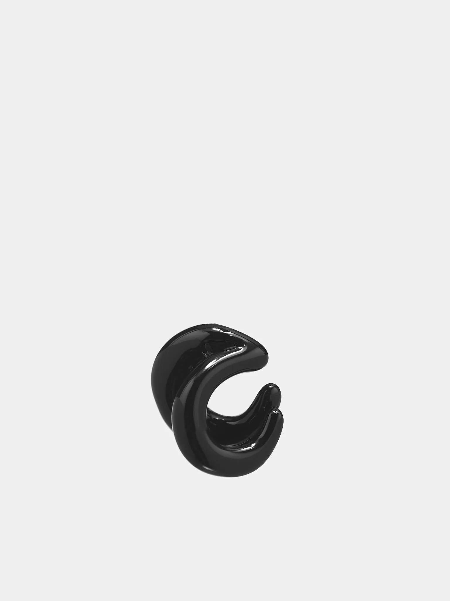 Blow Up Ear Cuff (EA032-S-BLACK)