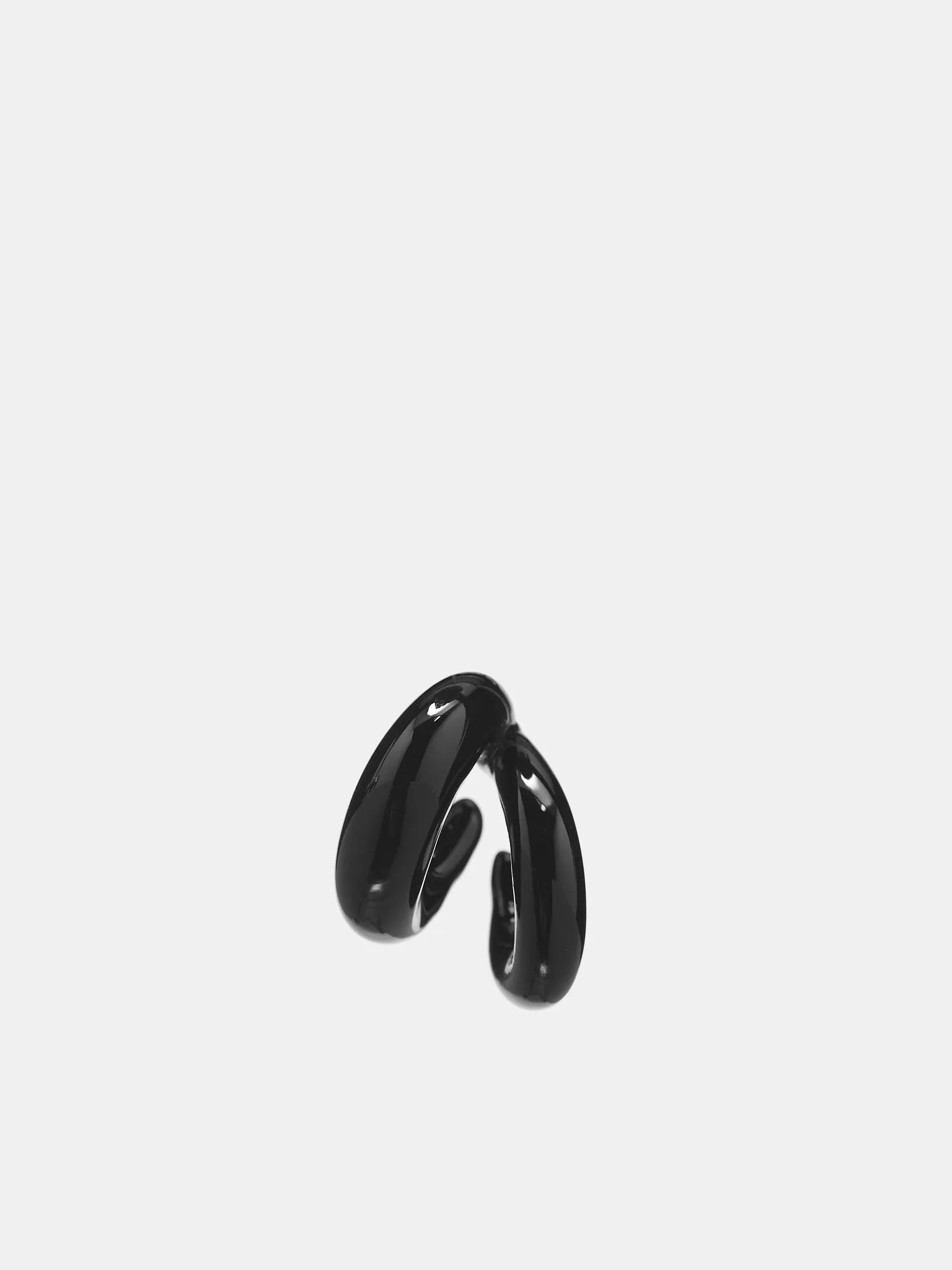 Blow Up Ear Cuff (EA032-S-BLACK)