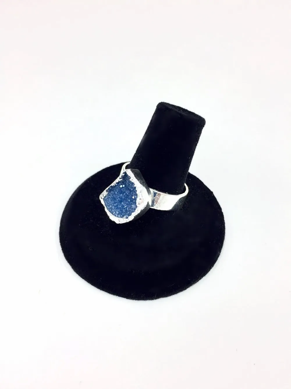 Blue Druzy Stone Ring O.O.A.K.