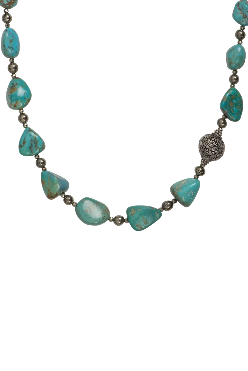 Breathe Deep Chunky Turquoise Necklace