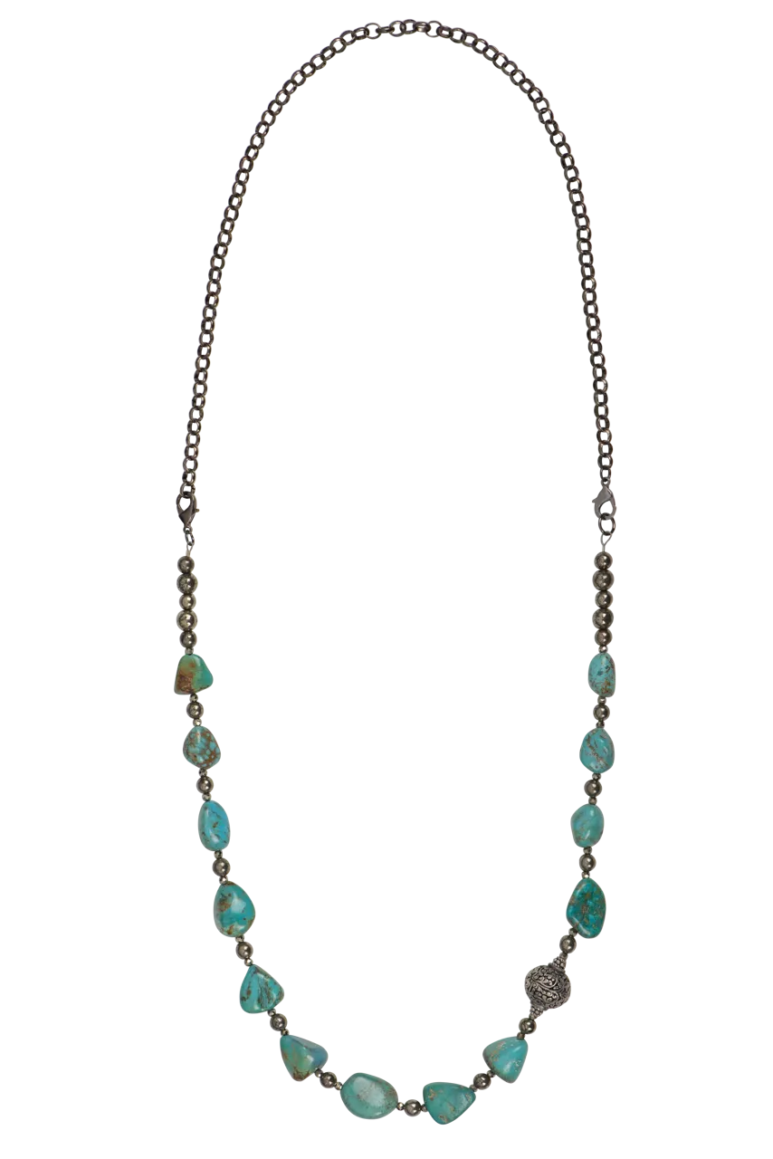 Breathe Deep Chunky Turquoise Necklace