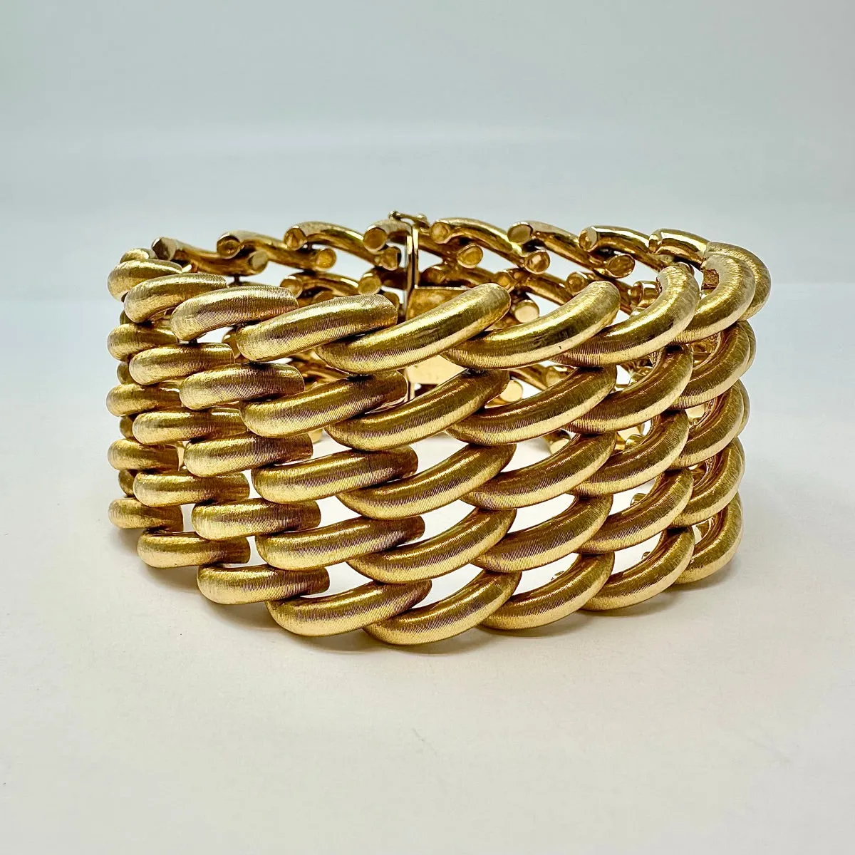 Buccellati 18K Gold 5 Row Wide Bracelet