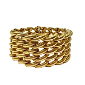 Buccellati 18K Gold 5 Row Wide Bracelet