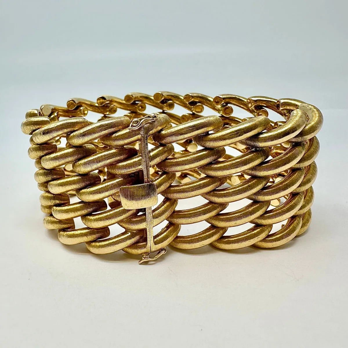 Buccellati 18K Gold 5 Row Wide Bracelet