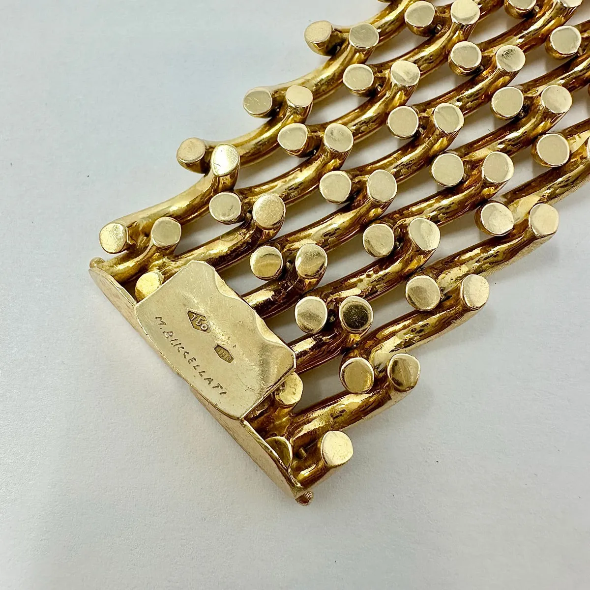 Buccellati 18K Gold 5 Row Wide Bracelet