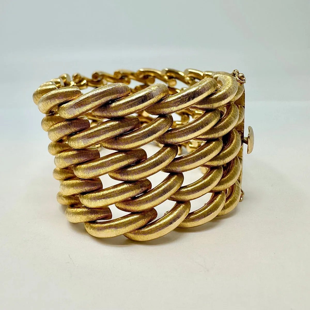 Buccellati 18K Gold 5 Row Wide Bracelet