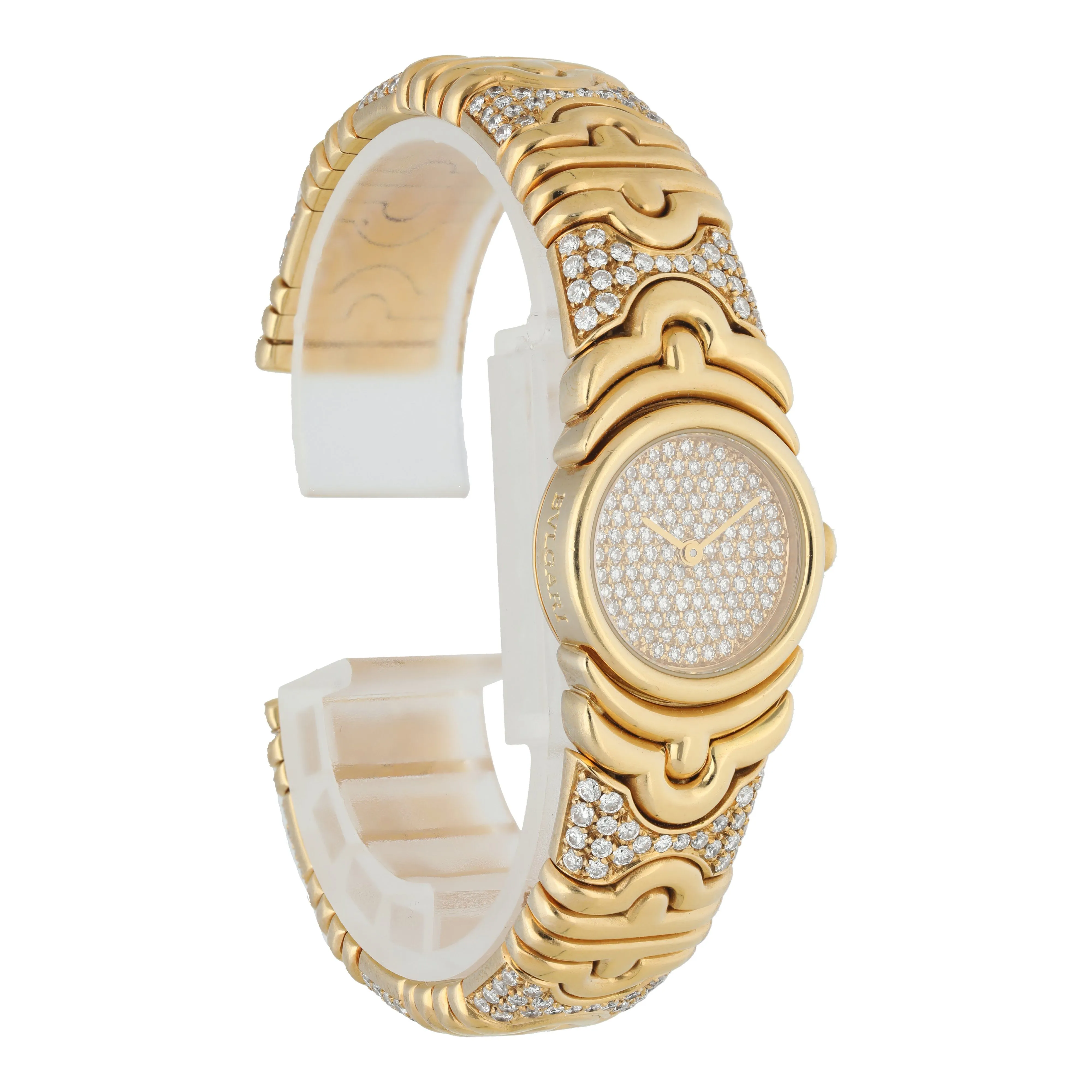 Bvlgari Parentsi  BJ01 Yellow Gold Diamond Ladies Watch