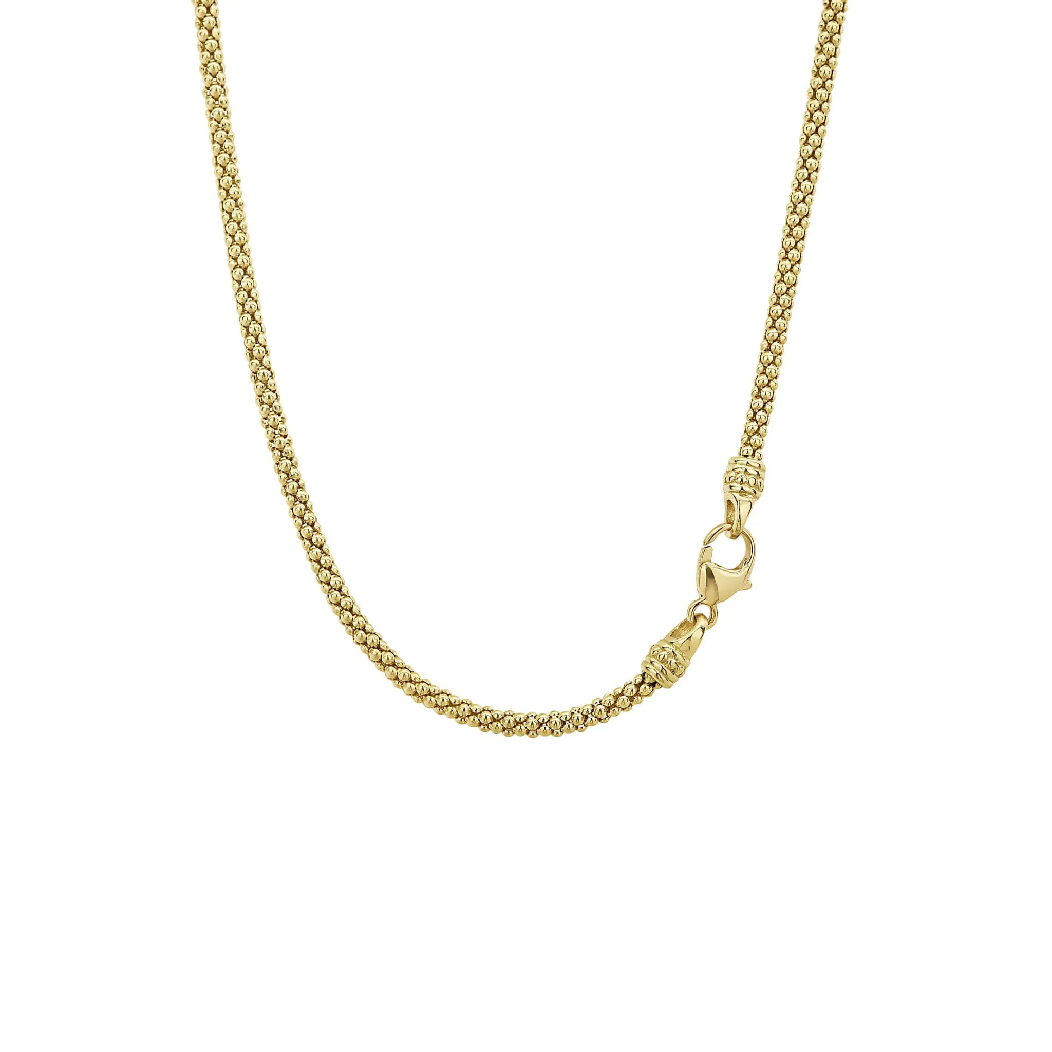 Caviar Gold 18K Gold Caviar Bar Necklace