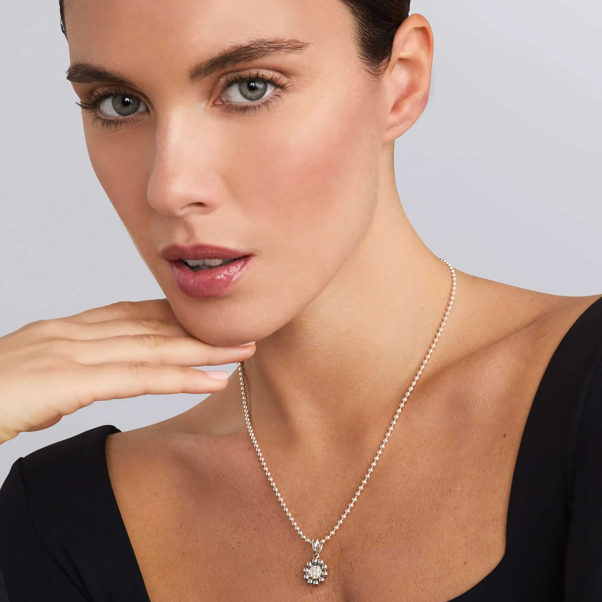 Caviar Spark Diamond Pendant Necklace