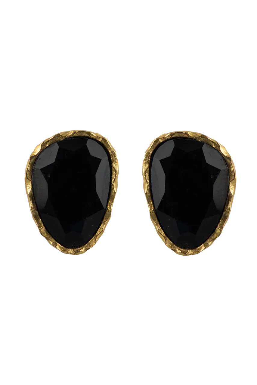 Christina Greene Black Onyx Stud Earrings