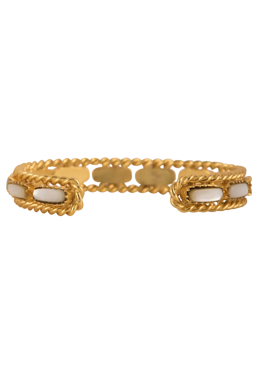 Christina Greene Pearl Cable Bangle